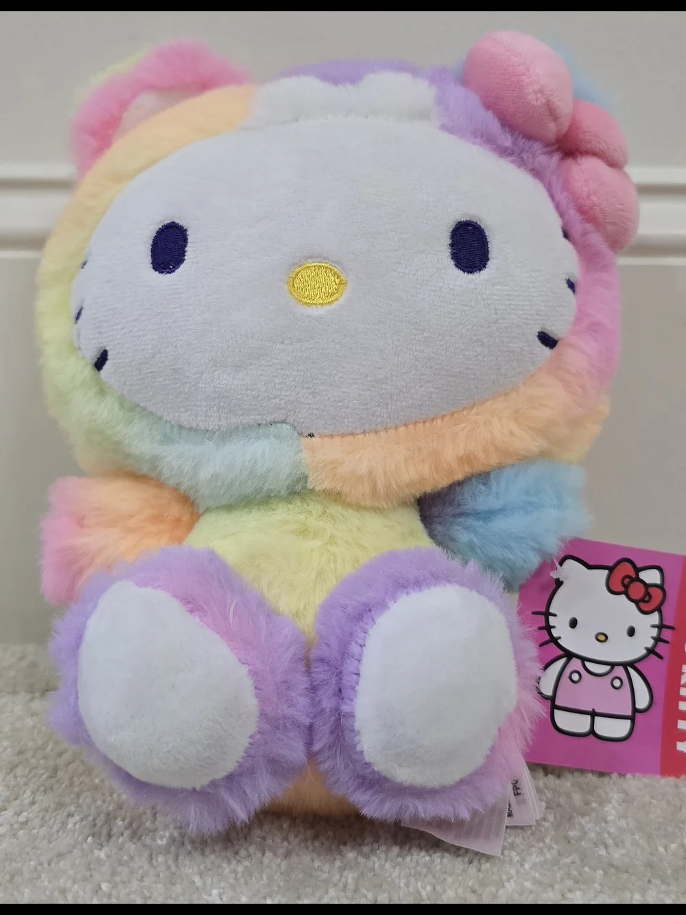 Sanrio Hello Kitty Rainbow Plush Toy - Multicolor